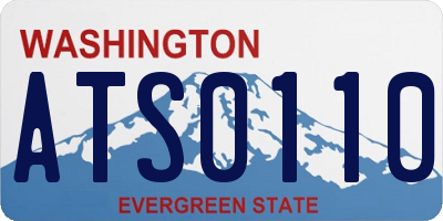 WA license plate ATS0110