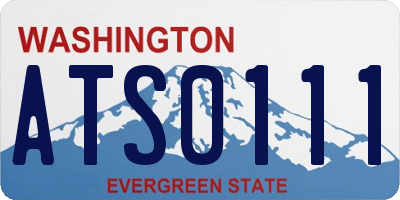 WA license plate ATS0111