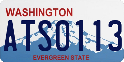 WA license plate ATS0113