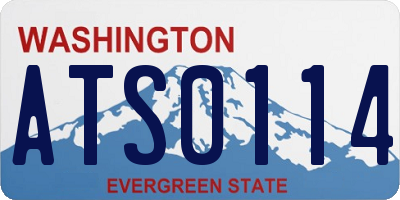 WA license plate ATS0114