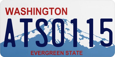 WA license plate ATS0115