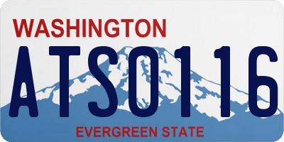 WA license plate ATS0116