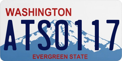 WA license plate ATS0117