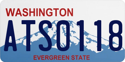 WA license plate ATS0118