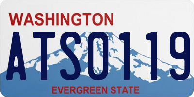 WA license plate ATS0119
