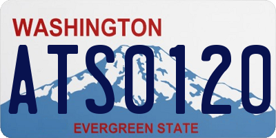 WA license plate ATS0120