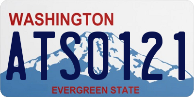 WA license plate ATS0121