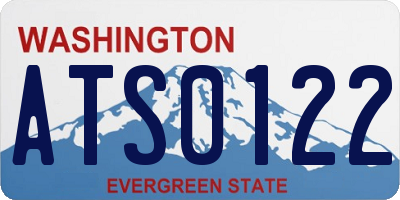 WA license plate ATS0122