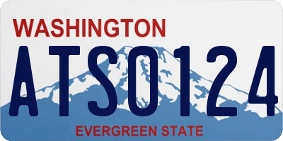 WA license plate ATS0124