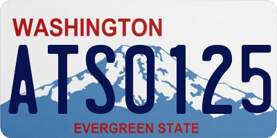 WA license plate ATS0125