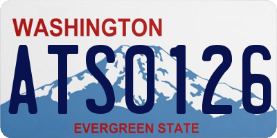 WA license plate ATS0126