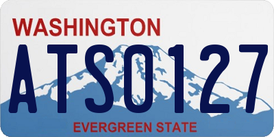 WA license plate ATS0127