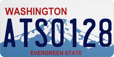 WA license plate ATS0128