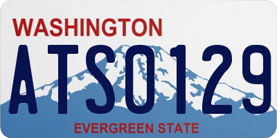 WA license plate ATS0129