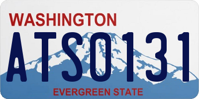 WA license plate ATS0131