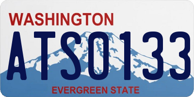 WA license plate ATS0133