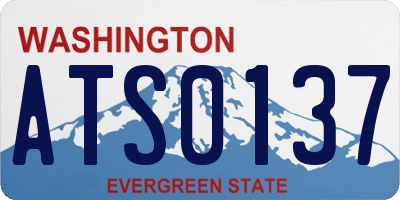 WA license plate ATS0137