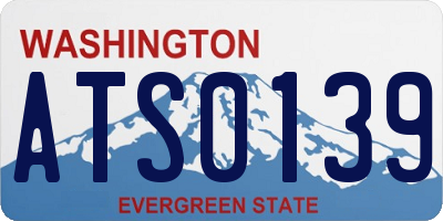 WA license plate ATS0139
