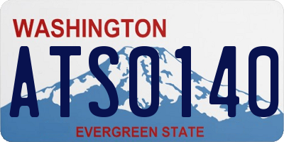 WA license plate ATS0140