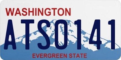 WA license plate ATS0141