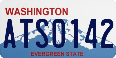 WA license plate ATS0142