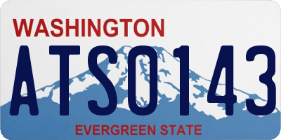 WA license plate ATS0143