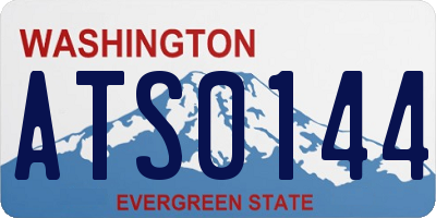 WA license plate ATS0144