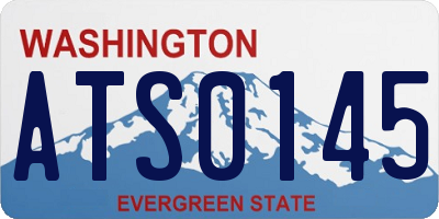 WA license plate ATS0145