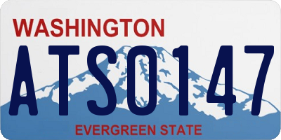 WA license plate ATS0147
