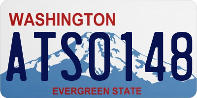 WA license plate ATS0148