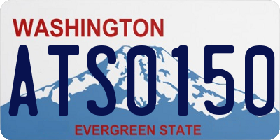 WA license plate ATS0150
