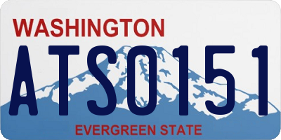 WA license plate ATS0151