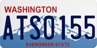WA license plate ATS0155