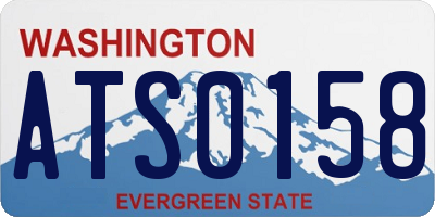 WA license plate ATS0158