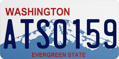 WA license plate ATS0159