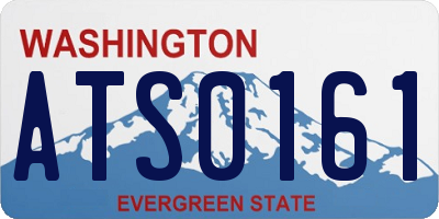WA license plate ATS0161