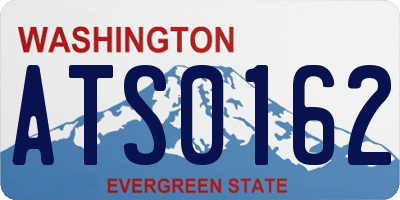WA license plate ATS0162
