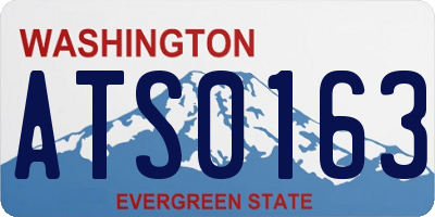 WA license plate ATS0163