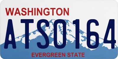 WA license plate ATS0164