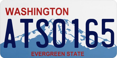 WA license plate ATS0165