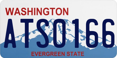 WA license plate ATS0166