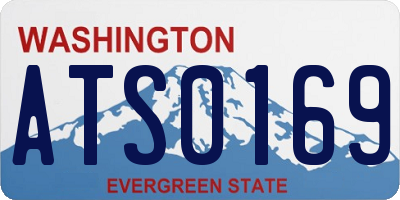WA license plate ATS0169