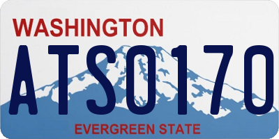 WA license plate ATS0170