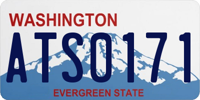 WA license plate ATS0171
