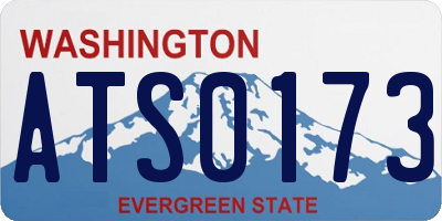 WA license plate ATS0173