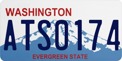 WA license plate ATS0174