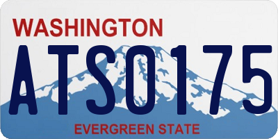 WA license plate ATS0175