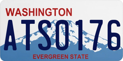 WA license plate ATS0176