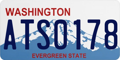 WA license plate ATS0178