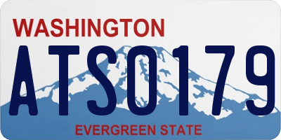 WA license plate ATS0179